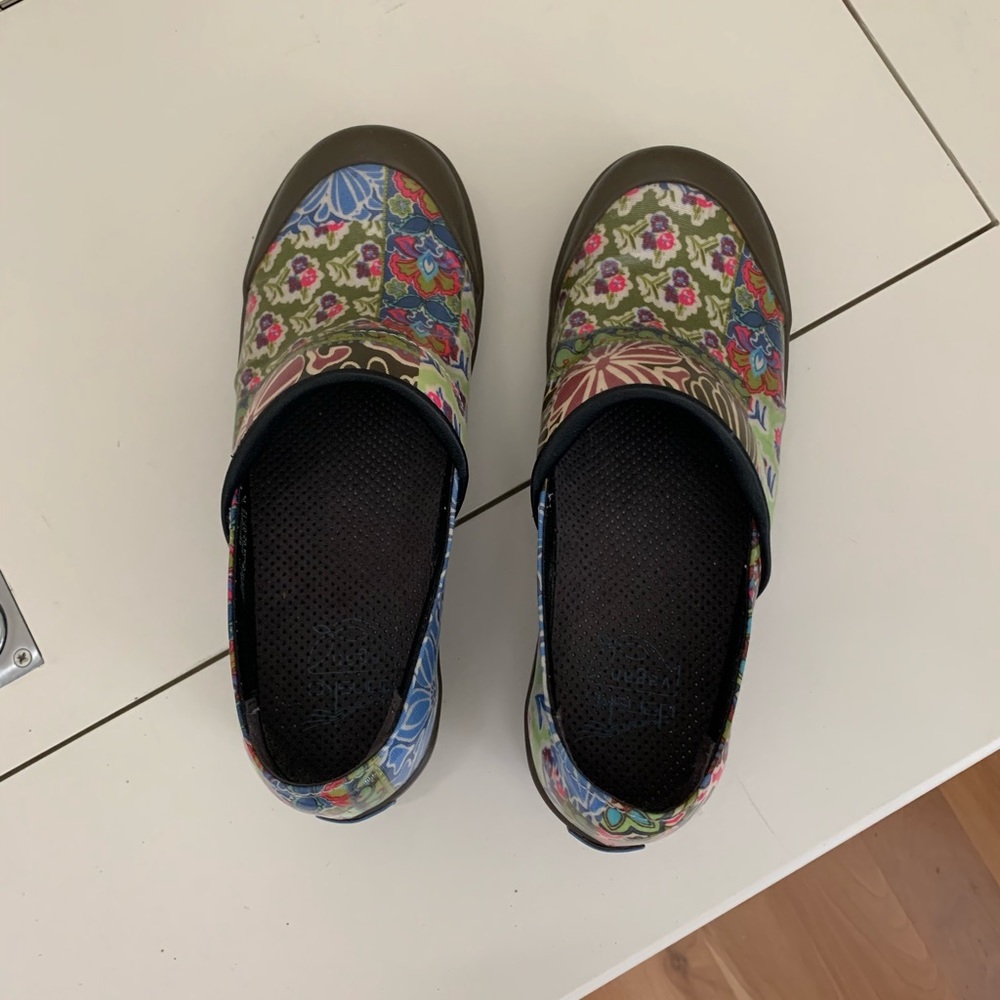 Dansko Volley Coated Canvas Patchwork Clogs